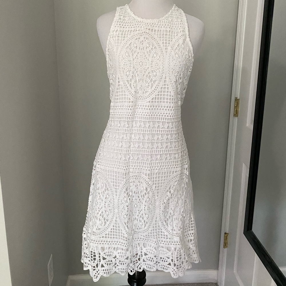 bishop + young White Lace Dress